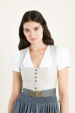 Gottseidank Dirndlbluse Liesbeth weiß Rückansicht | Gottseidank Dirndl Blouse Liesbeth white back view