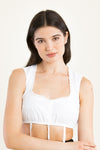 Gottseidank Dirndlbluse Maresa weiß Vorderansicht | Gottseidank Dirndl Blouse Maresa white front view