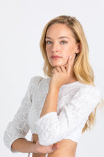 Gottseidank Dirndlbluse Mariella weiß Detail | Gottseidank Dirndl Blouse Mariella White detail