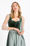 Gottseidank Dirndlbluse Nela Reinweiß Vorderansicht | Gottseidank Dirndl Blouse Nela pure white front view