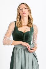 Gottseidank Dirndlbluse Nela Reinweiß Vorderansicht | Gottseidank Dirndl Blouse Nela pure white front view