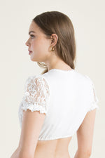 Gottseidank Dirndlbluse Viktoria eierschale Getragen | Gottseidank Dirndl Blouse Viktoria eggshell worn
