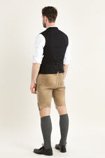 Gottseidank Trachtenweste Konstantin Nachtblau Detail | Gottseidank Mens Waistcoat Konstantin Night Blue detail