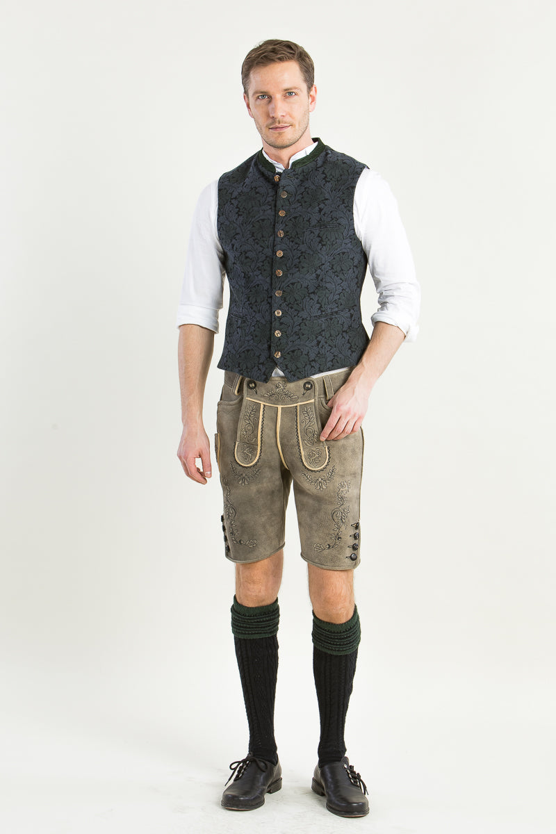 Gottseidank Trachtenweste Konstantin Nachtblau Rückansicht | Gottseidank Mens Waistcoat Konstantin Night Blue back view