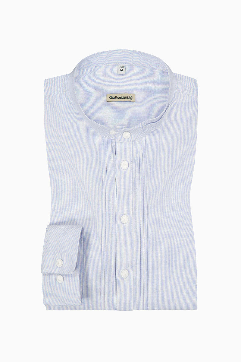 Gottseidank Pfoadhemd babyblau Vorderansicht | Gottseidank Traditional Shirt light blue front view