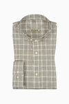Gottseidank Trachtenhemd Lenz oliv kariert Vorderansicht | Gottseidank Trachtenhemd Lenz olive checkered front view