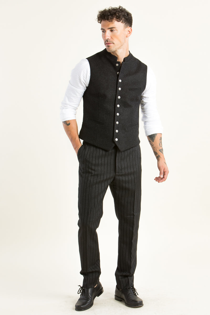 Gottseidank Stresemannhose Veith schwarz Detail | Gottseidank Stresemann trousers Veith black detail