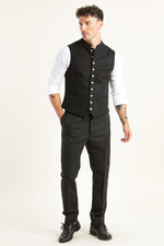 Gottseidank Stresemannhose Veith schwarz Detail | Gottseidank Stresemann trousers Veith black detail