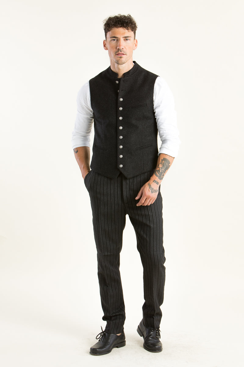 Gottseidank Stresemannhose Veith schwarz Detail | Gottseidank Stresemann trousers Veith black detail