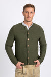 Gottseidank Strickjanker Aloisius bronzegrün Vorderansicht | Gottseidank Knit Jacket Aloisius bronze green front view