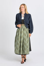 Gottseidank Trachtenstrickjacke Damen Lea Mao-Blau Rückansicht | Gottseidank Women's Traditional Knit Jacket Lea Mao blue back view