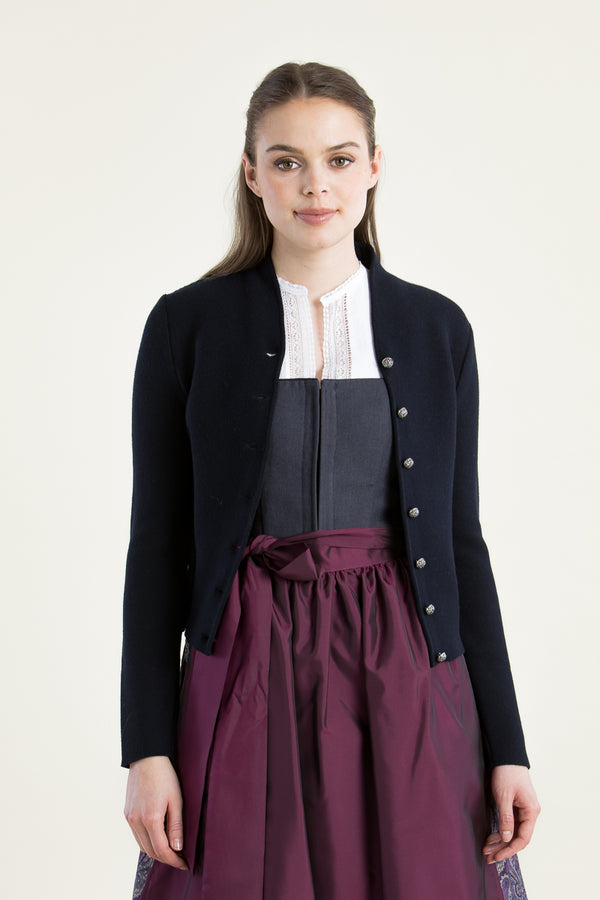 Gottseidank Strickjacke Anna marine Detail | Gottseidank Knit Jacket Anna navy detail