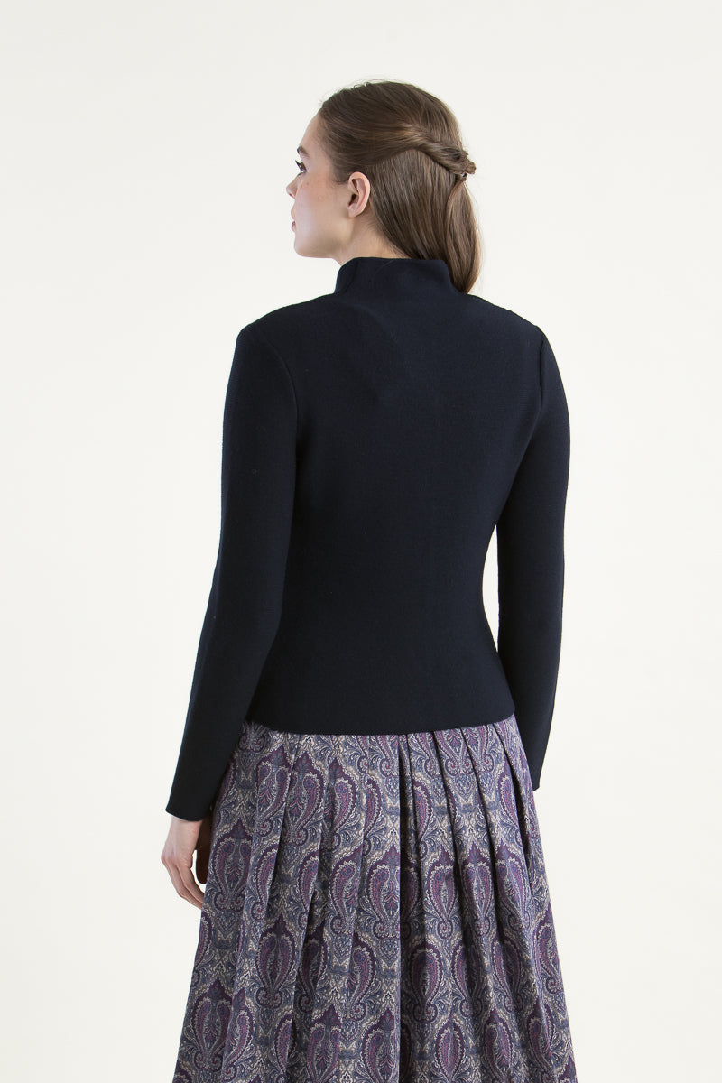 Gottseidank Strickjacke Anna marine Detail | Gottseidank Knit Jacket Anna navy detail