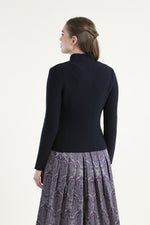 Gottseidank Strickjacke Anna marine Detail | Gottseidank Knit Jacket Anna navy detail