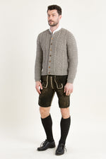 Gottseidank Strickjanker Anton birke Getragen | Gottseidank knit jacket Anton birch beige worn