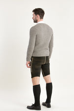 Gottseidank Strickjanker Anton birke Detail | Gottseidank knit jacket Anton birch beige detail