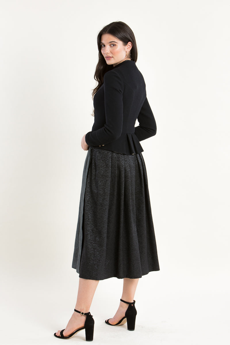 Gottseidank Trachtenjanker Barbara schwarzblau Getragen | Gottseidank traditional jacket Barbara dark blue-black worn