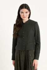 Gottseidank Trachtenjanker Barbara Jagdgrün Rückansicht | Gottseidank Traditional Jacket Barbara hunter green back view