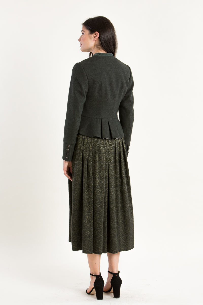 Gottseidank Trachtenjanker Barbara Jagdgrün Getragen | Gottseidank Traditional Jacket Barbara hunter green worn