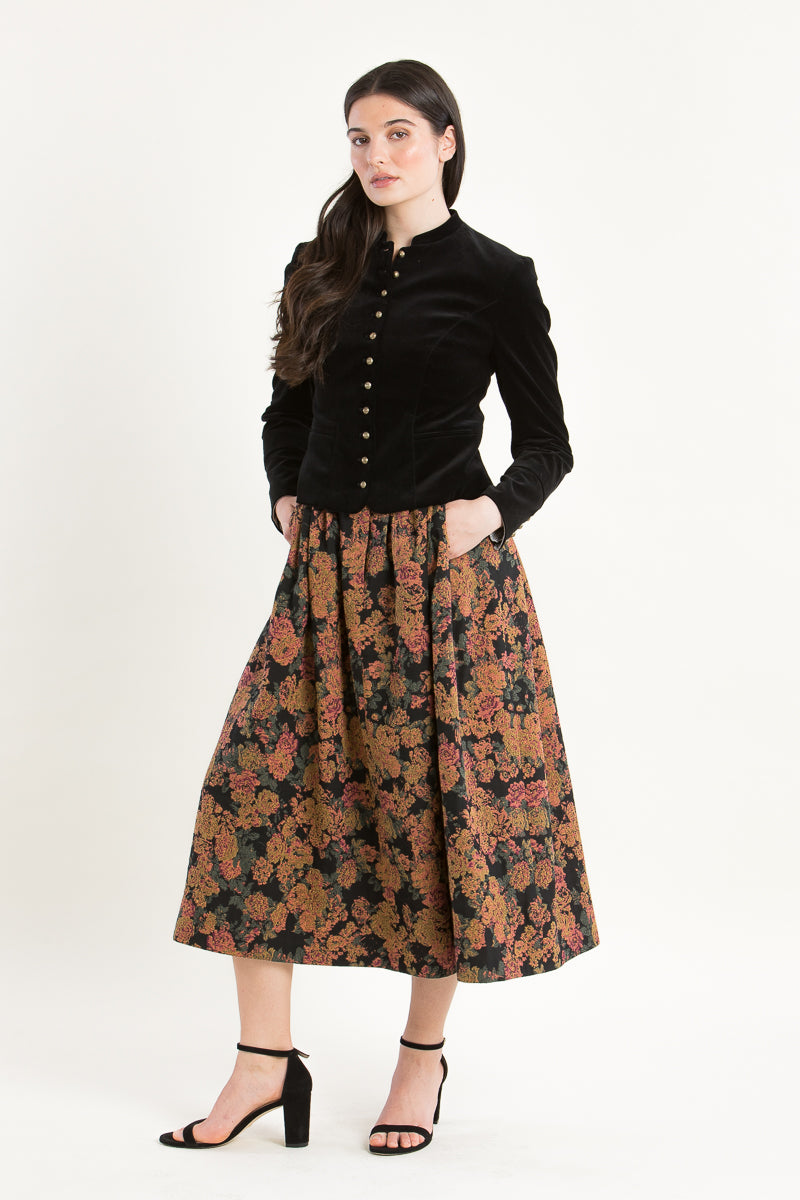 Gottseidank Samtjanker Barbara schwarz Getragen | Gottseidank velvet jacket Barbara black worn
