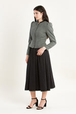 Gottseidank Trachtenjanker Belinda Antikgrau Detail Puffärmel | Gottseidank Traditional Jacket Belinda antique grey puff sleeve detail