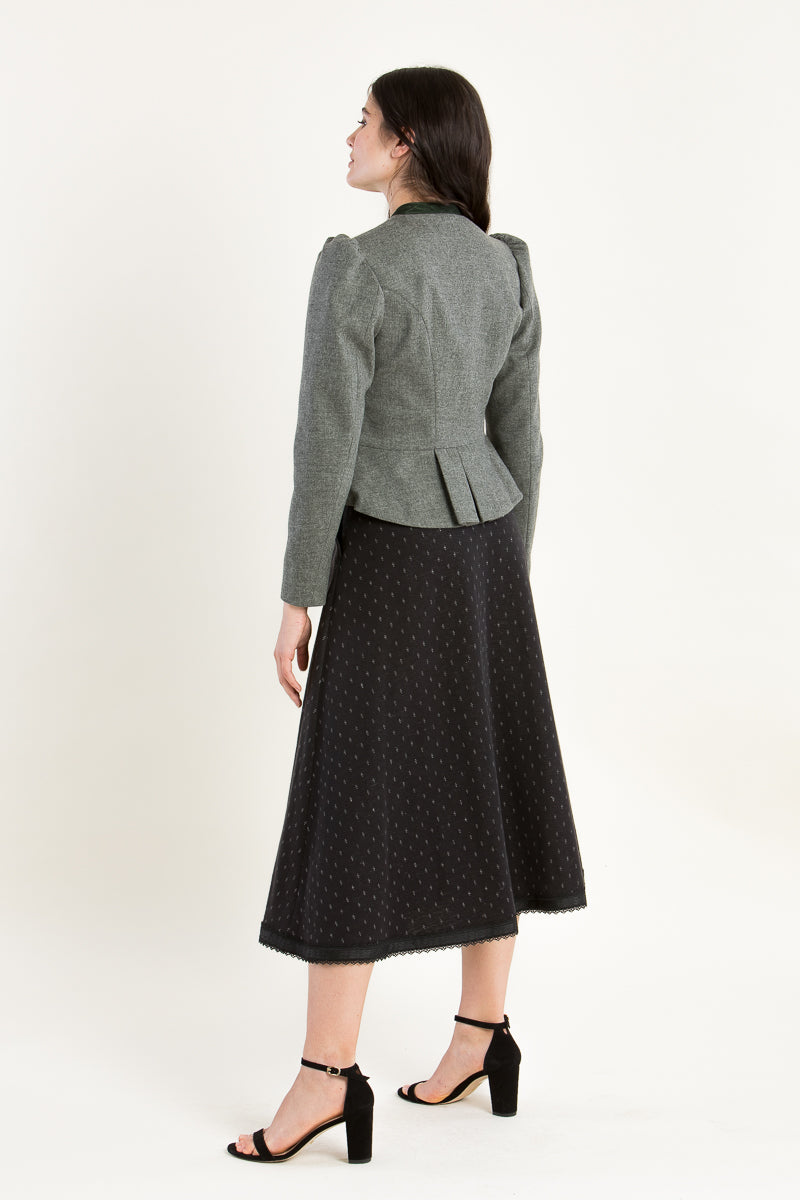Gottseidank Trachtenjanker Belinda Antikgrau Getragen | Gottseidank Traditional Jacket Belinda antique grey worn