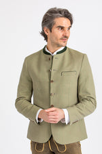 Gottseidank Trachtenjanker Ferdinand Lindengrün Rückansicht | Gottseidank traditional jacket Ferdinand linden green back view