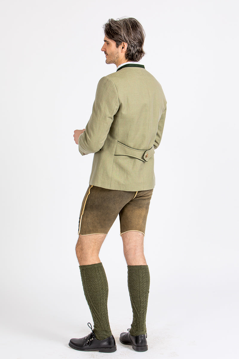 Gottseidank Trachtenjanker Ferdinand Lindengrün Detail | Gottseidank traditional jacket Ferdinand linden green detail