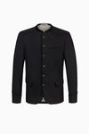 Gottseidank Trachtenjanker Helmut Schwarz Vorderansicht | Gottseidank traditional jacket Helmut black front view