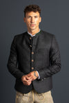 Gottseidank Trachtenjanker Helmut Anthrazit Vorderansicht | Gottseidank traditional jacket Helmut anthracite front view