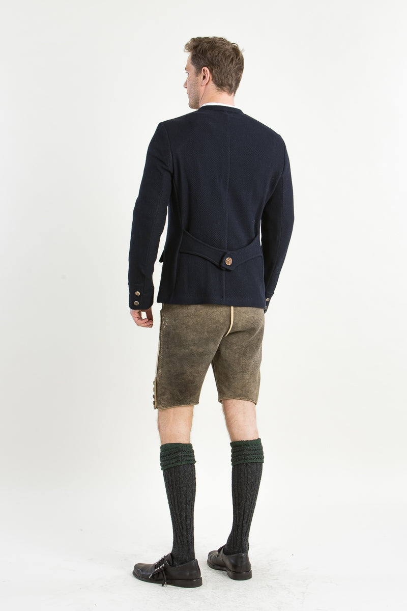 Gottseidank Trachtenjanker Korbe nachtblau Getragen | Gottseidank traditional jacket Korbe night blue worn