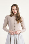 Gottseidank Strickjanker Mirl nude Vorderansicht | Gottseidank Knit Jacket Mirl nude front view