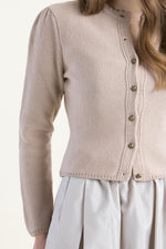 Gottseidank Strickjanker Mirl nude Detail | Gottseidank Knit Jacket Mirl nude detail