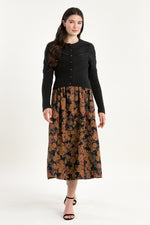 Gottseidank Strickjacke Ophelia lakritz Rückansicht | Gottseidank Knit Cardigan Ophelia licorice back view