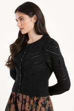Gottseidank Strickjacke Ophelia lakritz Detail | Gottseidank Knit Cardigan Ophelia licorice detail