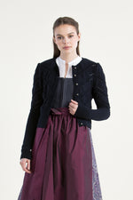 Gottseidank Strickjanker Ophelia marine Detail | Gottseidank knit jacket Ophelia navy detail