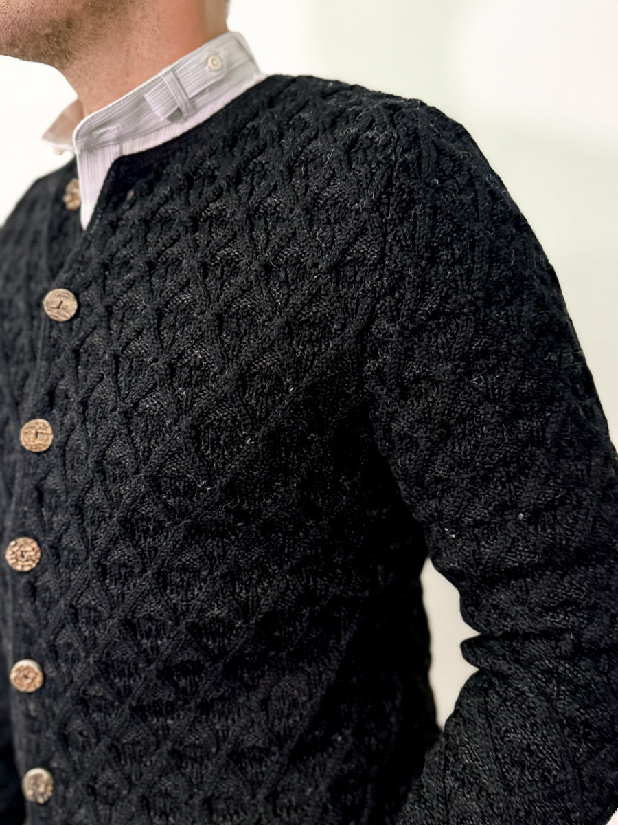 Gottseidank Strickjanker Simon schwarz/kaviar