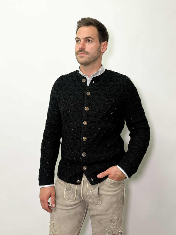 Gottseidank Strickjanker Simon schwarz/kaviar