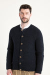 Gottseidank Strickjanker Toni carbonblau Vorderansicht | Gottseidank knit jacket Toni carbon blue front view