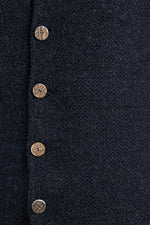 Gottseidank Strickjanker Toni carbonblau Getragen | Gottseidank knit jacket Toni carbon blue worn