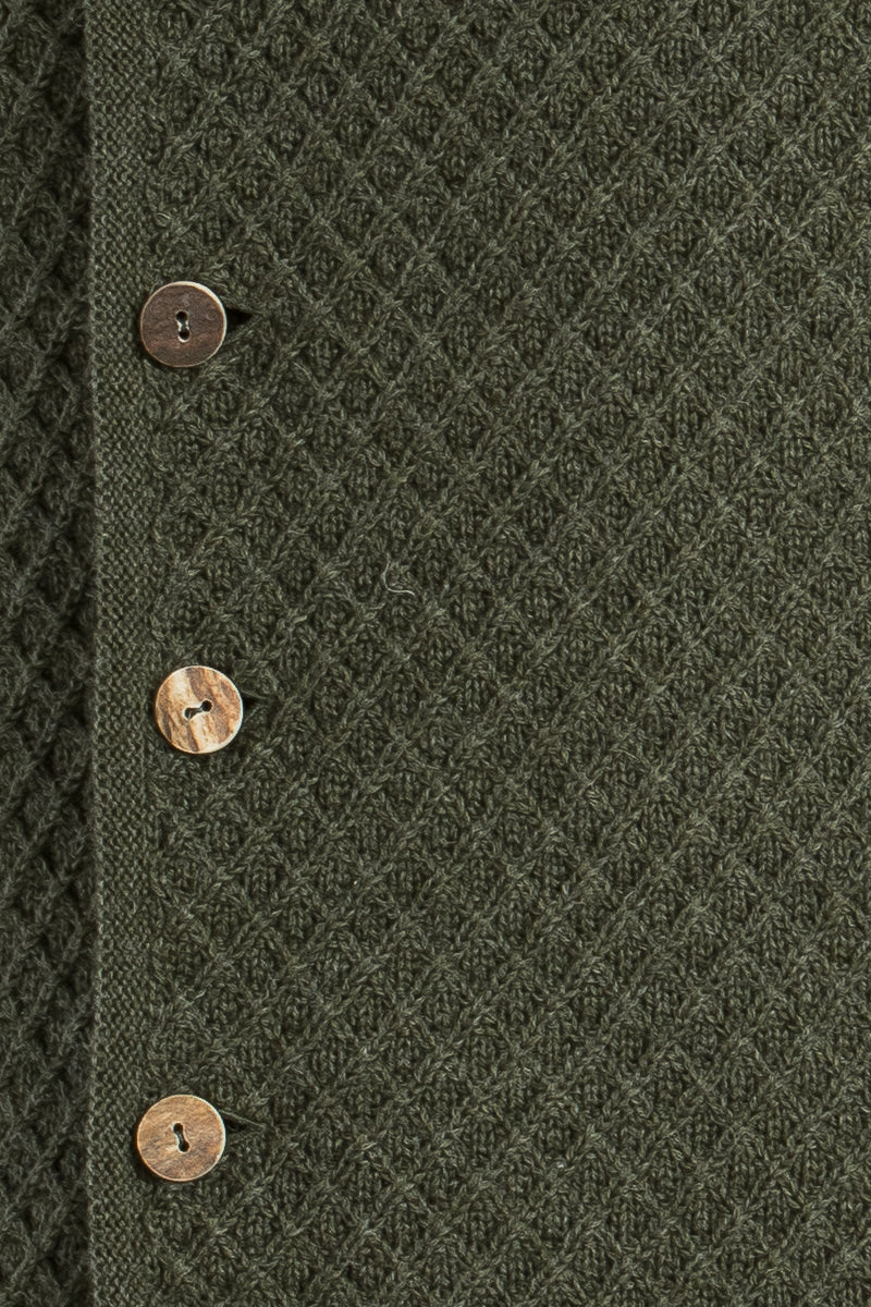 Gottseidank Strickjanker Xaver bronze Rückansicht | Gottseidank Xaver knitted janker bronze back view