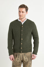 Gottseidank Strickjanker Xaver bronze Detail | Gottseidank Xaver knitted janker bronze detail