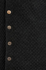Gottseidank Strickjanker Xaver kaviarschwarz Detail | Gottseidank Xaver knitted janker caviar black detail