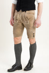 Gottseidank Hirschlederhose Uffing esche Vorderansicht | Gottseidank Lederhose Uffing ash front view