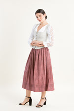 Gottseidank Trachtenrock Minna hibiskusrot
