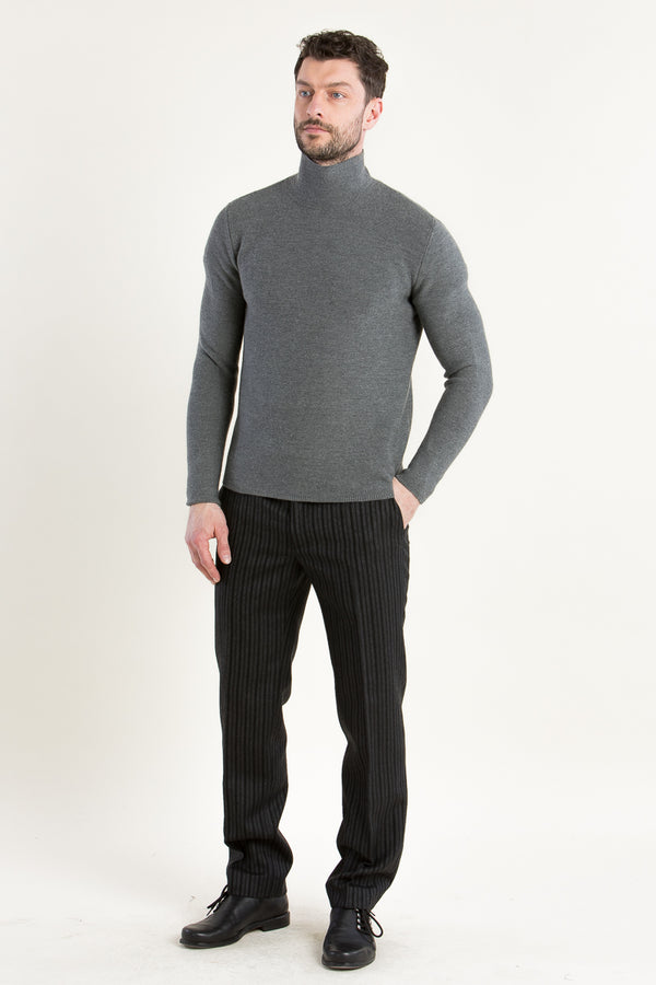 Gottseidank Rollkragenpulli Conrad zinngrau Getragen | Gottseidank rollneck pullover Conrad tin grey worn