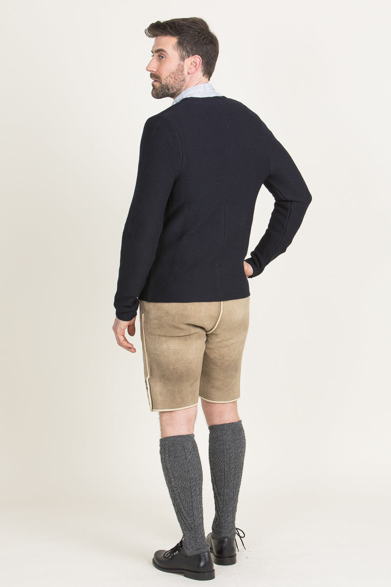 Gottseidank Strickjanker Aloisius tintenblau Detail | Gottseidank Knit Jacket Aloisius ink blue detail
