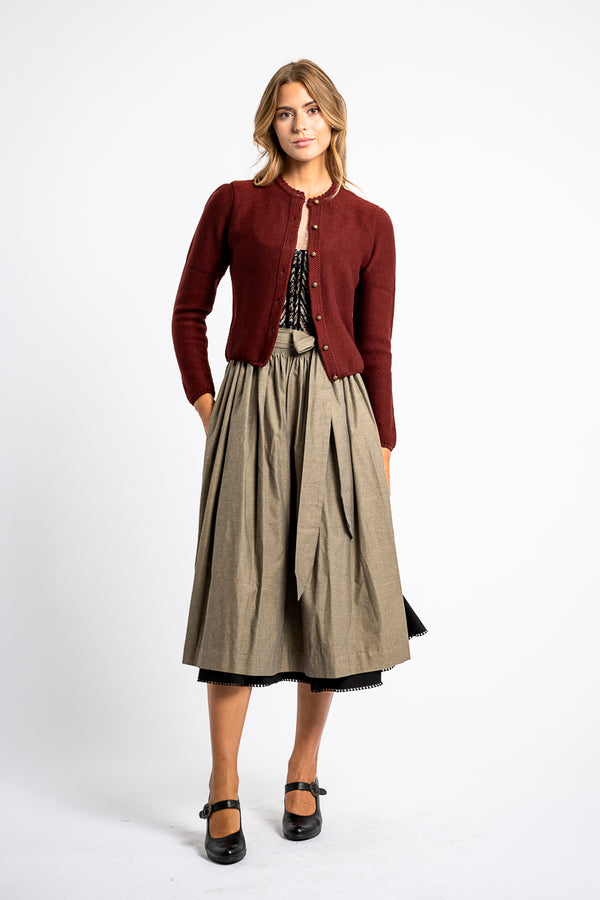 Gottseidank Strickjacke Mirl ochsenblut