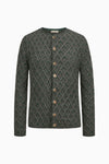 Gottseidank Strickjanker Simon beluga/tanne Vorderansicht | Gottseidank knit jacket Simon beluga/fir front view