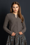 Gottseidank Strickjacke Aloisia horn Vorderansicht | Gottseidank Knit Cardigan Aloisia horn front view